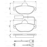 BOSCH Bremsbelagsatz, Scheibenbremse