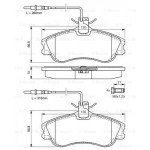 BOSCH Bremsbelagsatz, Scheibenbremse