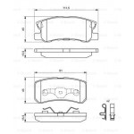 BOSCH Bremsbelagsatz, Scheibenbremse