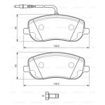 BOSCH Bremsbelagsatz, Scheibenbremse