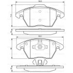 BOSCH Bremsbelagsatz, Scheibenbremse
