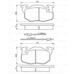 BOSCH Bremsbelagsatz, Scheibenbremse