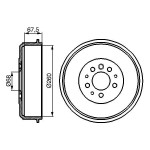 BOSCH Bremstrommel