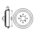 BOSCH Bremstrommel