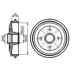 BOSCH Bremstrommel