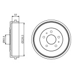 BOSCH Bremstrommel
