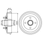 BOSCH Bremstrommel