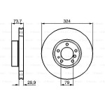 BOSCH Bremsscheibe