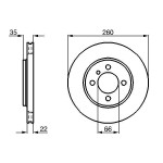 BOSCH Bremsscheibe