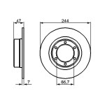 BOSCH Bremsscheibe