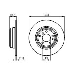 BOSCH Bremsscheibe