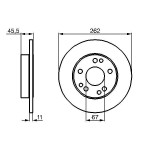 BOSCH Bremsscheibe