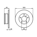 BOSCH Bremsscheibe