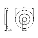 BOSCH Bremsscheibe