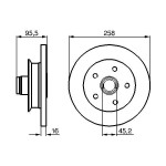 BOSCH Bremsscheibe