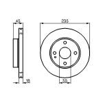 BOSCH Bremsscheibe