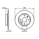 BOSCH Bremsscheibe