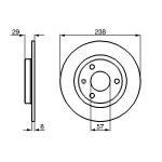 BOSCH Bremsscheibe