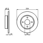BOSCH Bremsscheibe