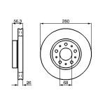 BOSCH Bremsscheibe