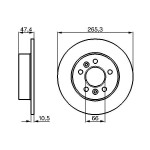 BOSCH Bremsscheibe