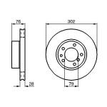 BOSCH Bremsscheibe