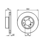 BOSCH Bremsscheibe