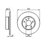 BOSCH Bremsscheibe