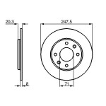 BOSCH Bremsscheibe