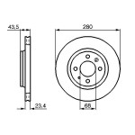 BOSCH Bremsscheibe