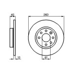 BOSCH Bremsscheibe