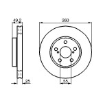 BOSCH Bremsscheibe