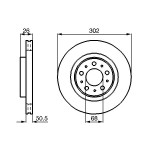 BOSCH Bremsscheibe
