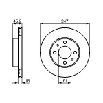 BOSCH Bremsscheibe