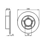 BOSCH Bremsscheibe