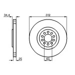 BOSCH Bremsscheibe