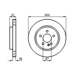 BOSCH Bremsscheibe