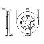 BOSCH Bremsscheibe