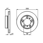 BOSCH Bremsscheibe