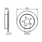 BOSCH Bremsscheibe