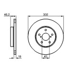 BOSCH Bremsscheibe