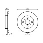 BOSCH Bremsscheibe