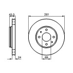 BOSCH Bremsscheibe