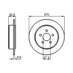 BOSCH Bremsscheibe