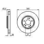 BOSCH Bremsscheibe