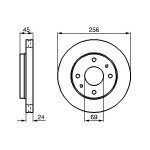 BOSCH Bremsscheibe