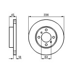 BOSCH Bremsscheibe