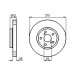 BOSCH Bremsscheibe