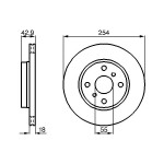 BOSCH Bremsscheibe
