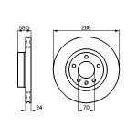 BOSCH Bremsscheibe